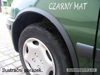 Lemy blatníků černé matné Chrysler PT Cruiser 4dv. -- od roku výroby 2001- (4dílná sada) Lemy blatníků černé matné Chrysler PT Cruiser 4dv. -- od roku výroby 2001- (4dílná sada)